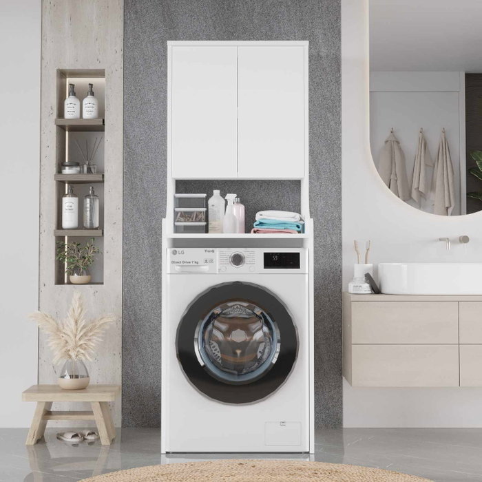 Hanah Home Armario para Lavadora Val2-W Blanco